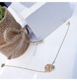 ANG0011 -  Gold Sterling Silver Anklet