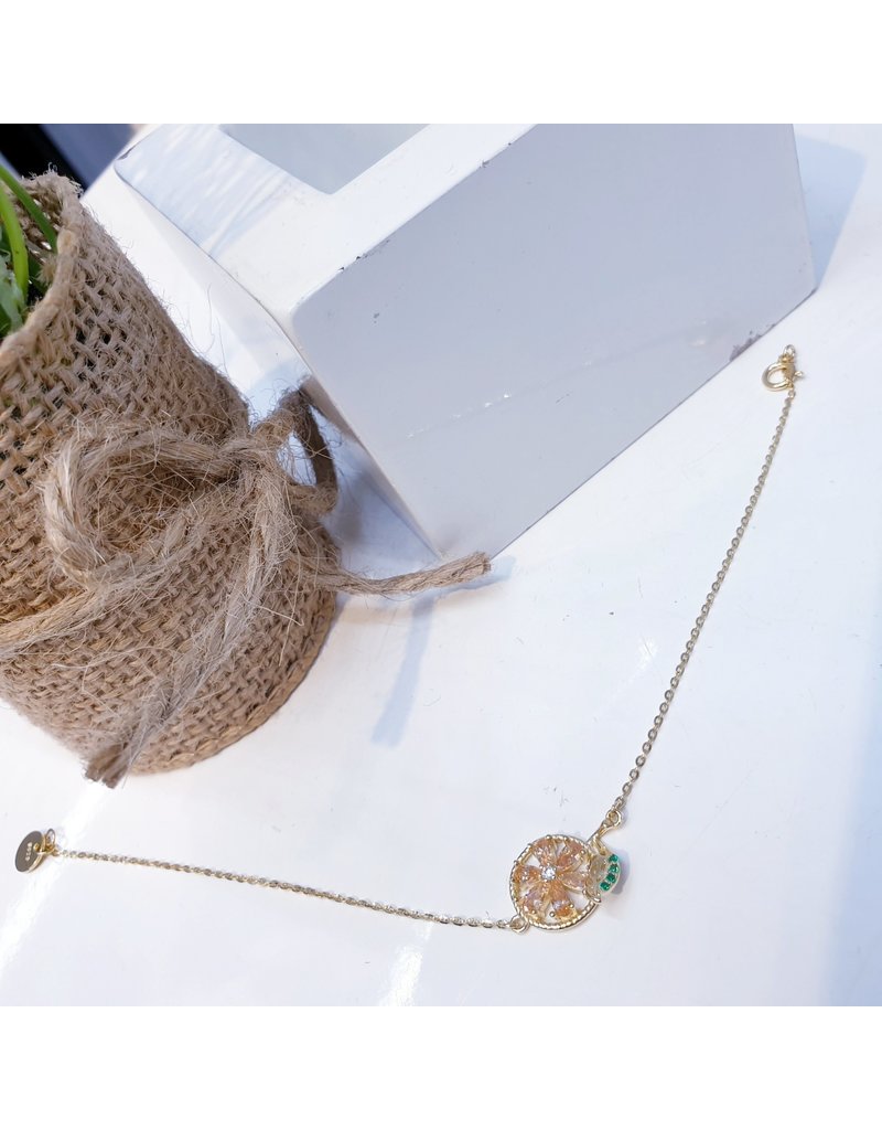 ANG0011 -  Gold Sterling Silver Anklet