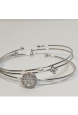 BGH0009 - Silver,  Bangle