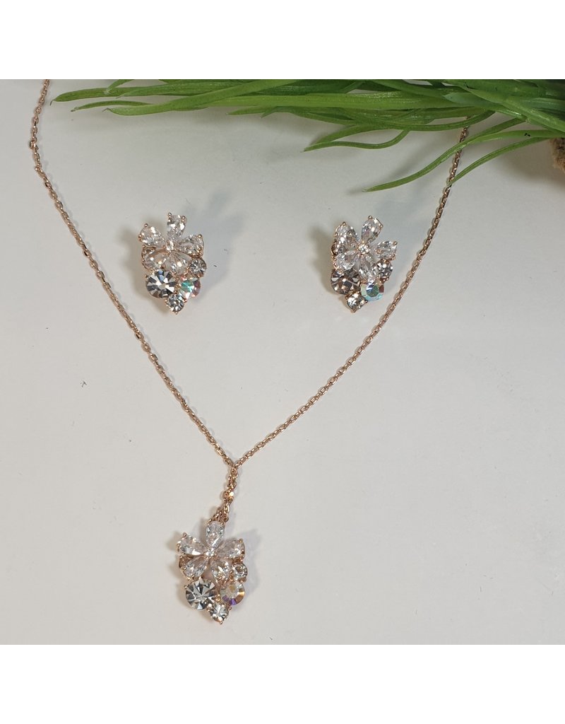 CSC0016 - Rose Gold,  Necklace Set