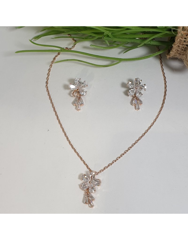 CSC0017 - Rose Gold,  Necklace Set