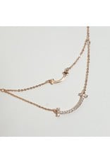SCD0004 - Rose Gold, Double Layer Short Necklace