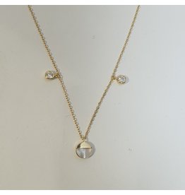 SCD0050 - Gold, Drop Pendants Short Necklace