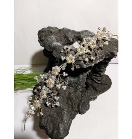 HPD0028 - 50312290  SILVER PEARL HAIR PIECE