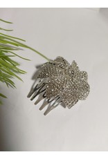 HPD0043 -50313076   SILVER FLOWER COMB
