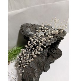 HPD0044 - 50313077  SILVER PEARL HAIR PIECE