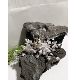 HPD0048 -50313087 SILVER PEARL HAIR PIECE
