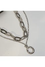 LCD0001 - Silver Multi-Layer Necklace