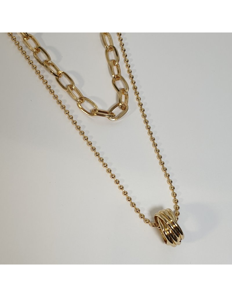 LCD0009 - Gold Multi-Layer Necklace