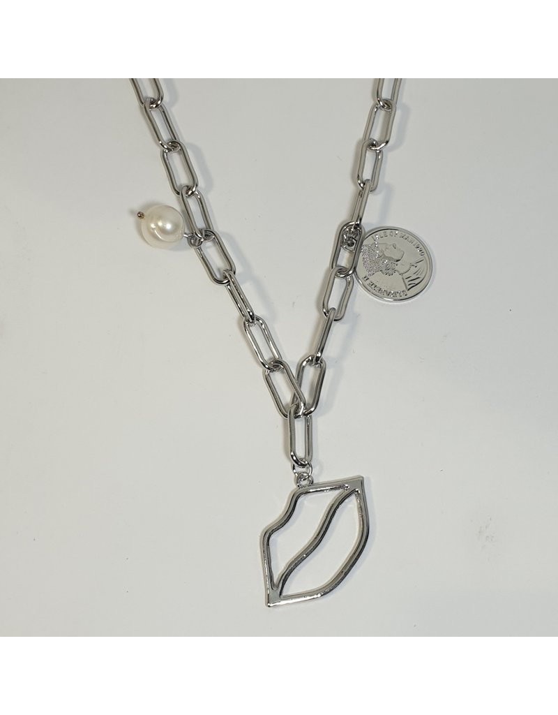 LCD0011 - Silver Multi-Layer Necklace