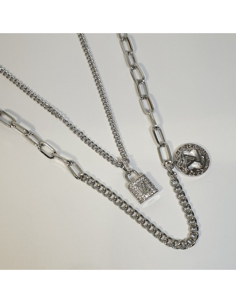 LCD0012 - Silver Multi-Layer Necklace