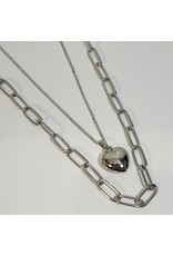 LCD0020 - Silver Multi-Layer Necklace