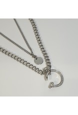 LCD0024 - Silver Multi-Layer Necklace