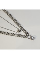 LCD0033 - Silver Multi-Layer Necklace