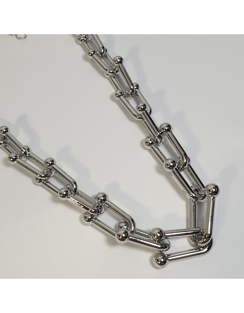 LCD0041 - Silver Multi-Layer Necklace