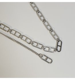 LCD0052 - Silver Multi-Layer Necklace