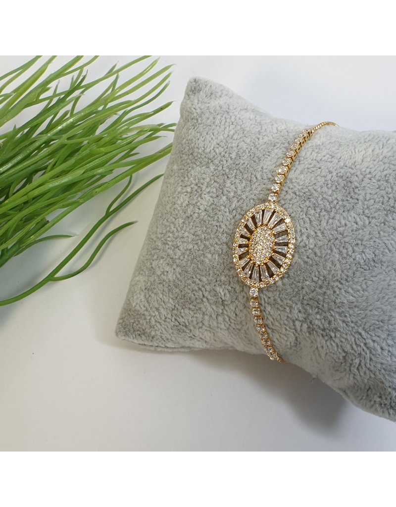 BJG0002 - Gold,  Adjustable Bracelet