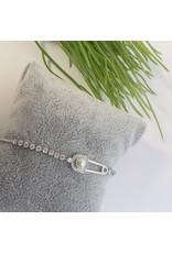 BJG0009 - Silver,  Adjustable Bracelet