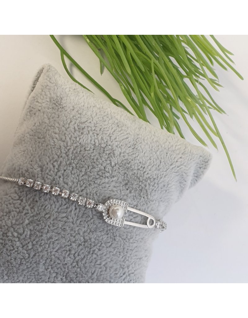 BJG0009 - Silver,  Adjustable Bracelet