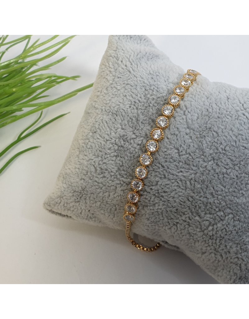 BJG0014 - Gold,  Adjustable Bracelet