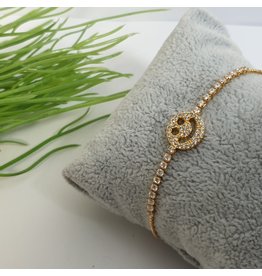 BJG0015 - Gold,  Adjustable Bracelet
