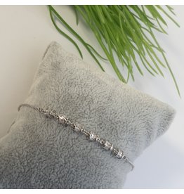 BJG0031 - Silver,  Adjustable Bracelet