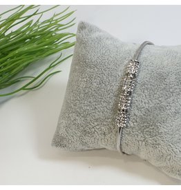 BJG0034 - Silver,  Adjustable Bracelet