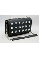 20260013 -Black Studded Clutch