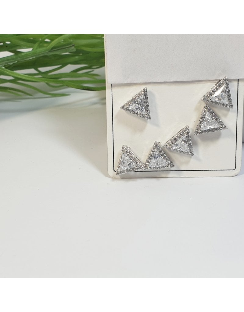 EMA0060 -  Silver  Multi-Pack Earring