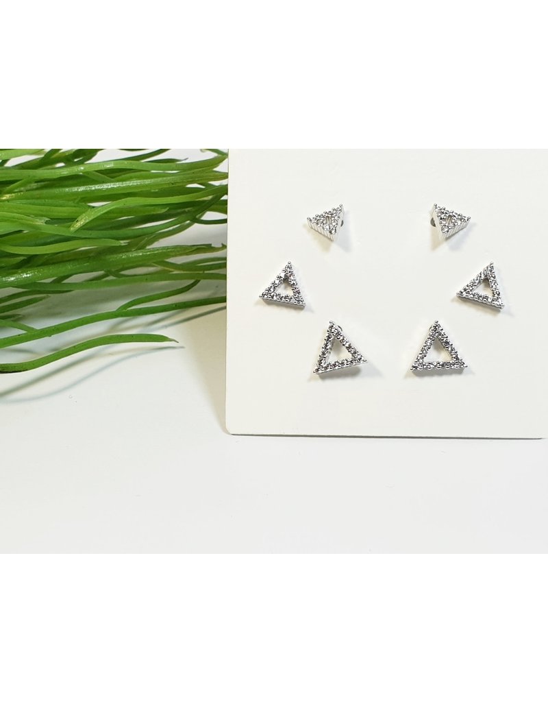 EMA0066 -  Silver  Multi-Pack Earring