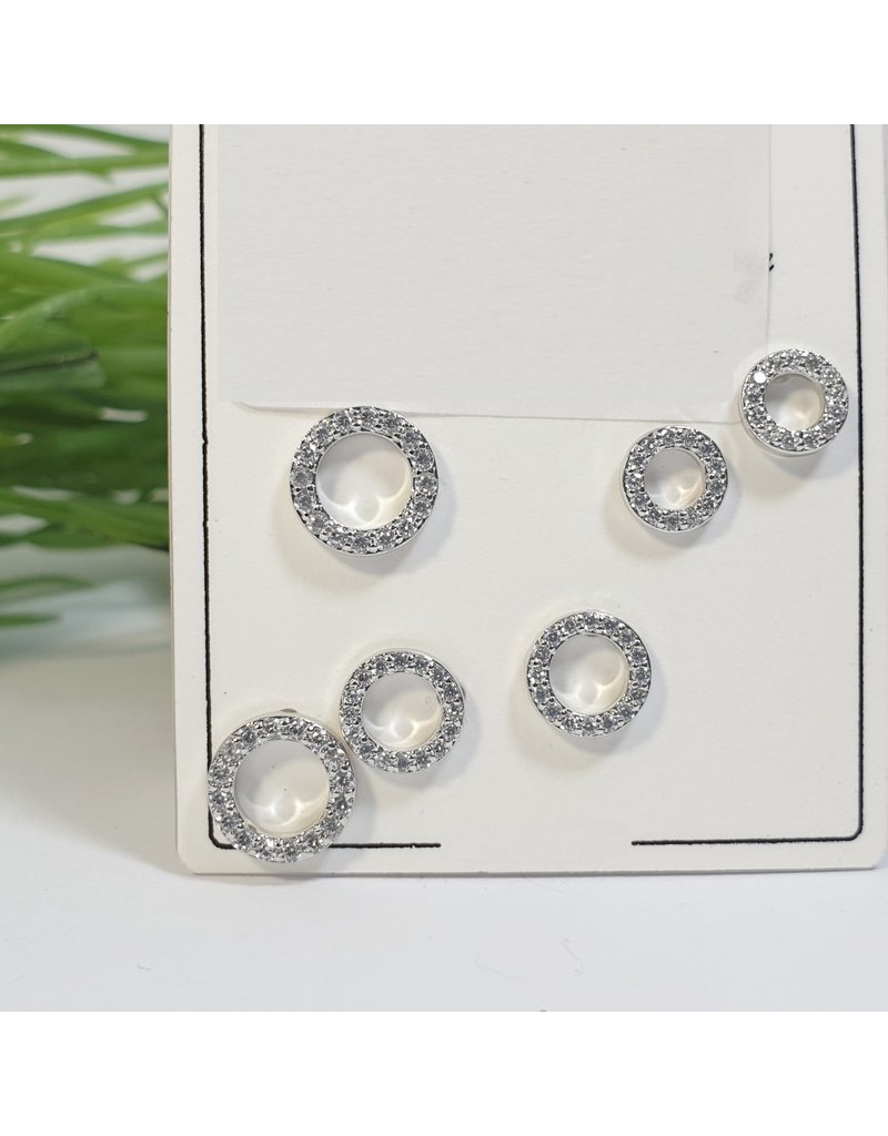 EMA0079 - Silver  Multi-Pack Earring