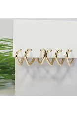 EMA0101 - Gold  Multi-Pack Earring