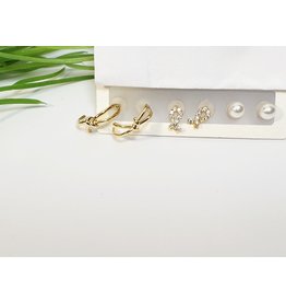 EMA0147 - Gold  Multi-Pack Earring