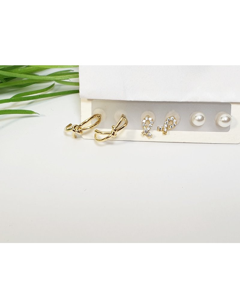 EMA0147 - Gold  Multi-Pack Earring