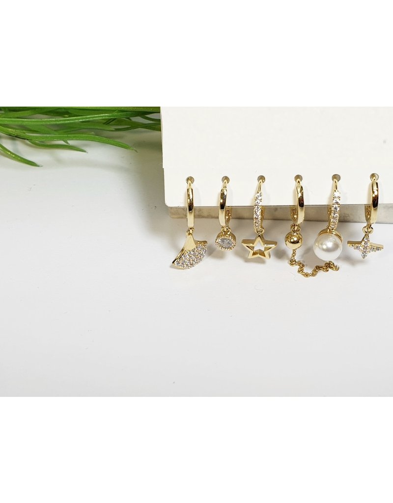 EMA0133 - Gold  Multi-Pack Earring