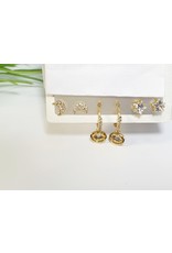 EMA0168 - Gold Hoops  Multi-Pack Earring