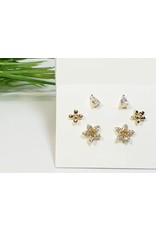 EMA0188 - Gold Flower  Multi-Pack Earring