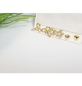 EMA0218 - Gold  Multi-Pack Earring