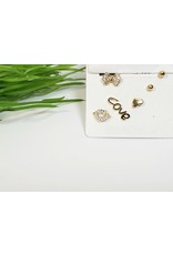 EMA0221 - Gold Love  Multi-Pack Earring