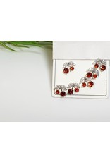 EMA0231 - Silver Red   Multi-Pack Earring