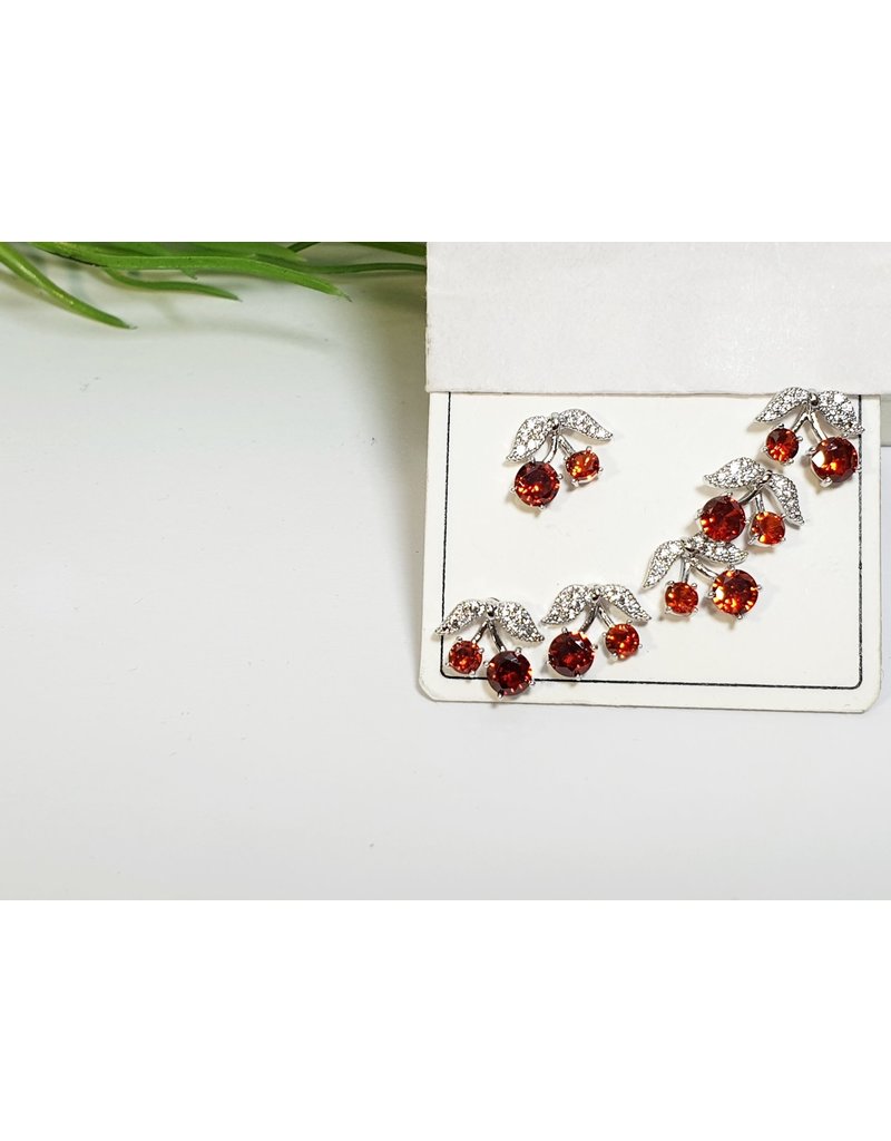 EMA0231 - Silver Red   Multi-Pack Earring