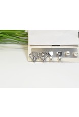 EMA0248 - Silver Pearl  Multi-Pack Earring
