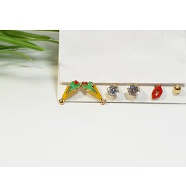 EMA0261 - Gold  Multi-Pack Earring