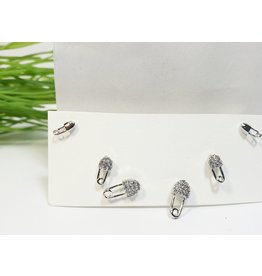 EMA0260 - Silver Pin  Multi-Pack Earring
