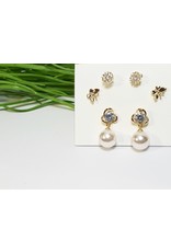 EMA0266 - Gold Pearls  Multi-Pack Earring