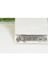 EMA0280 - Silver  Multi-Pack Earring
