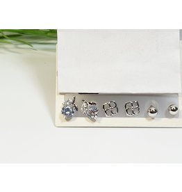 EMA0280 - Silver  Multi-Pack Earring