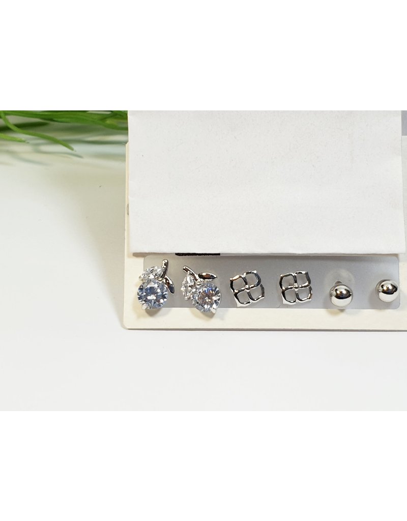 EMA0280 - Silver  Multi-Pack Earring