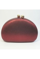 Cta0030- Red, Oval Clutch Bag