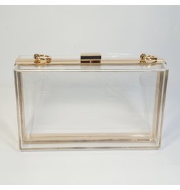 Cta0059 - Clear,  Novelty Clutch Bag